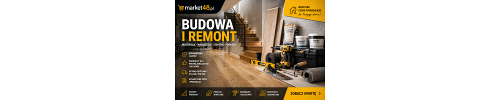 Budowa i remont – materiały, narzędzia, schody | Market48